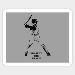 PROTECT THE PLATE 2 STRIKE HITTER BASEBALL FUNDAMENTAL Sticker